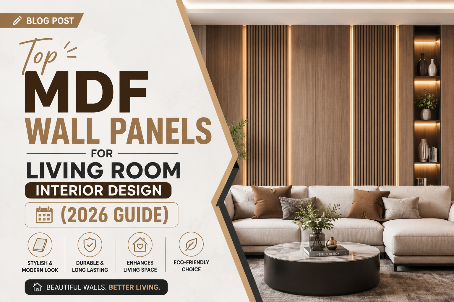 Top MDF Wall Panels for Living Room Interior Design (2026 Guide)
